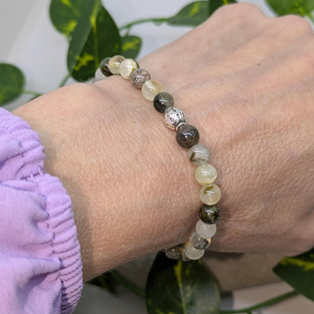 Bracelet "Préhnite" 6mm BR-040