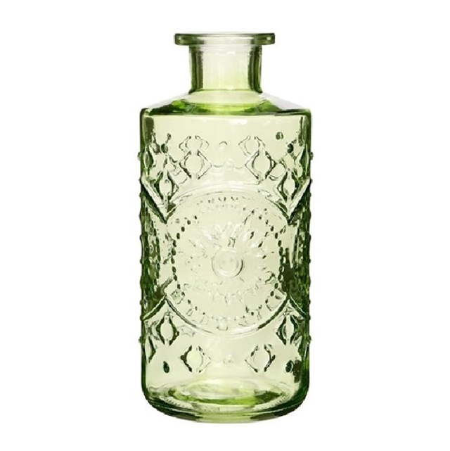 Gekleurd glazen fles Berlin Soft Green