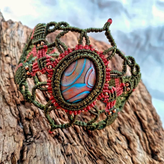 Manchette Micro-Macramé “Canopée” 