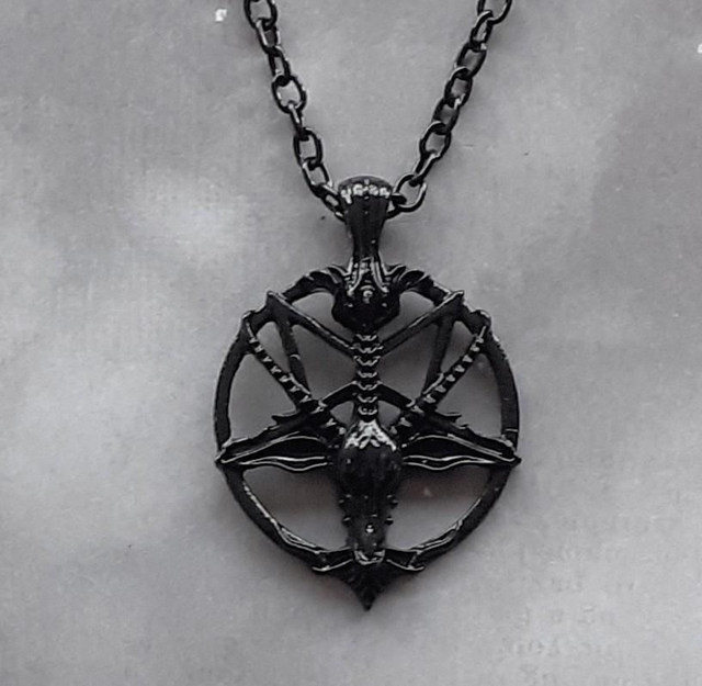 Black Baphomet Necklace