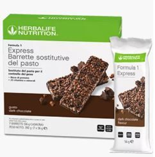 Formula 1 Herbalife® Express – Barretta Sostitutiva del Pasto 7x56g – Il pasto completo che porti con te.