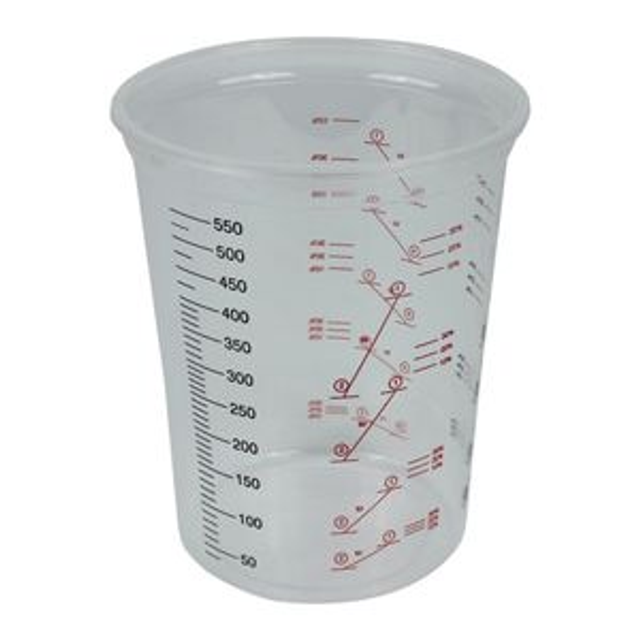 Plastic Mixing Cups 600 ml x 50 