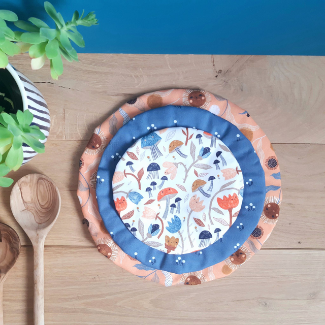 Lot de 3 charlottes à plats - Tourbillon floral