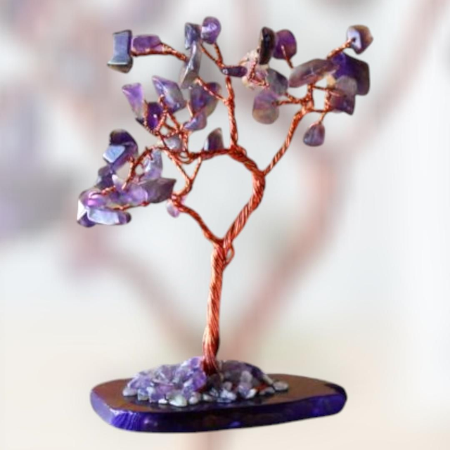 Arbre &quot;Améthyste&quot; sur agate