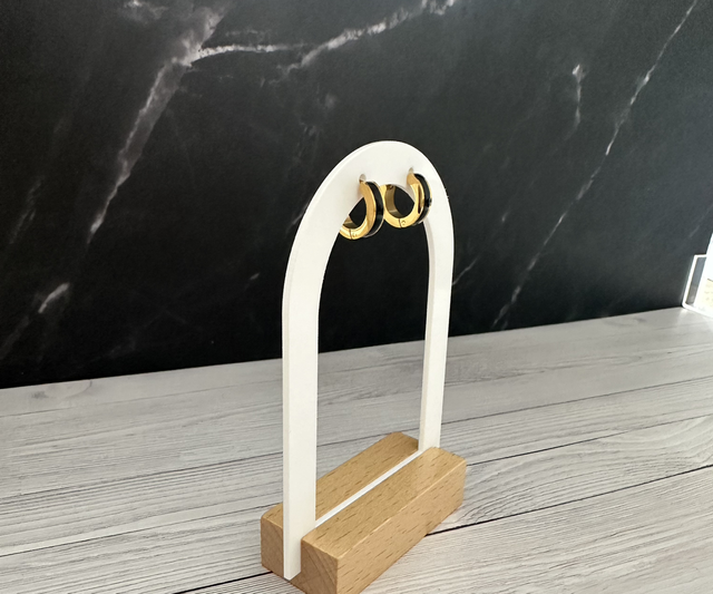 Boucle d’oreilles noir