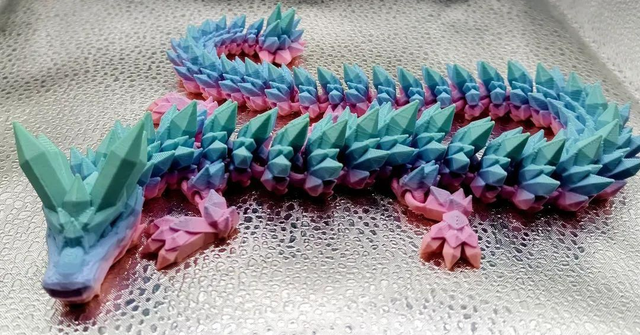 Long tailed Crystal Dragon - Matte Rainbow