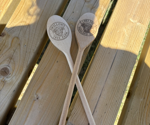 Wooden Spoon “I met the highland cows”
