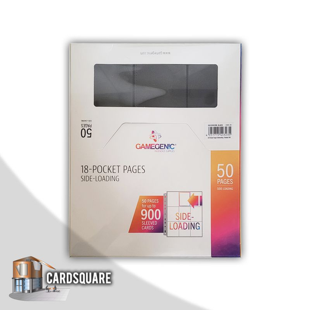 Gamegenic - 50 Pagine a 18 tasche - Side Loading - Black