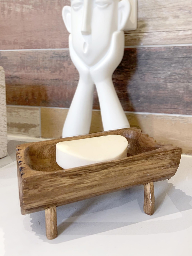 Porte Savon pour salle de bain en bois de châtaignier par l&#039;Artelier de julien