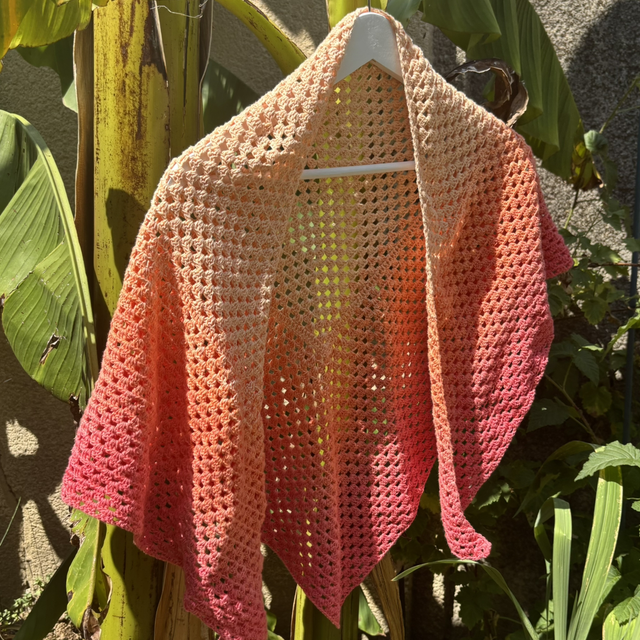 Paréo - Rose orangé