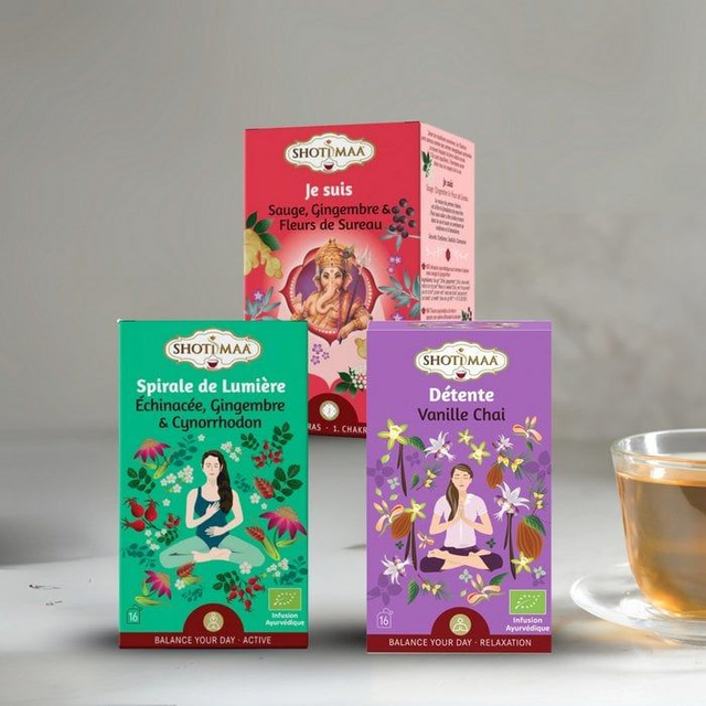 Box Détente : Infusions Bio Sans Caféine – Énergie Matinale, Clarté Mentale Journée, Sommeil Réparateur