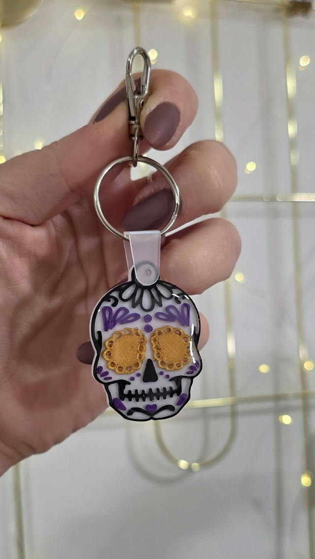 Porte-clé Calavera (Disponible avec ou sans NFC)