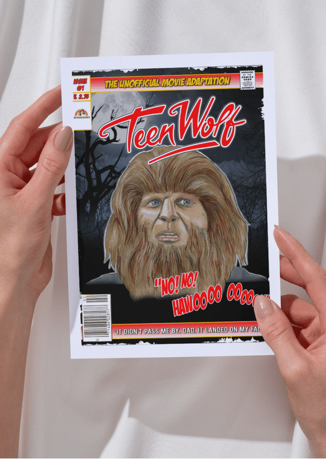 Teenwolf Comic Cover Art Greeting Card