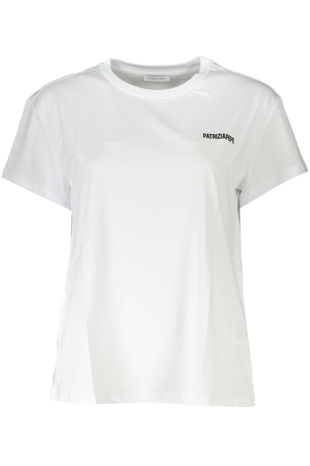 PATRIZIA PEPE T-SHIRT MANICHE CORTE DONNA BIANCO