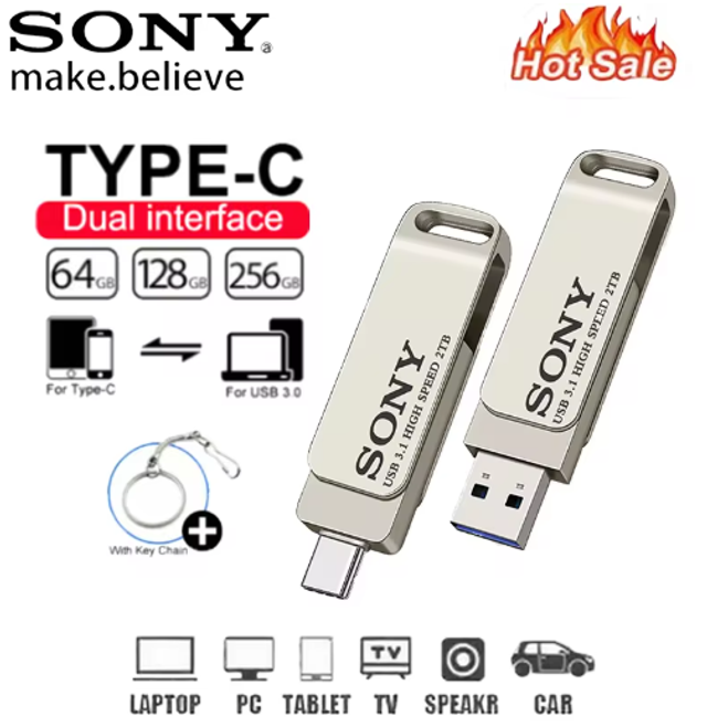 Clé USB Dual (USB-C & USB-A) 128 Go
