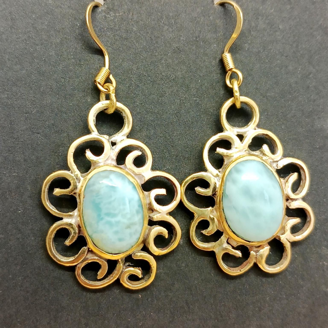 Pendentif Rococo Larimar