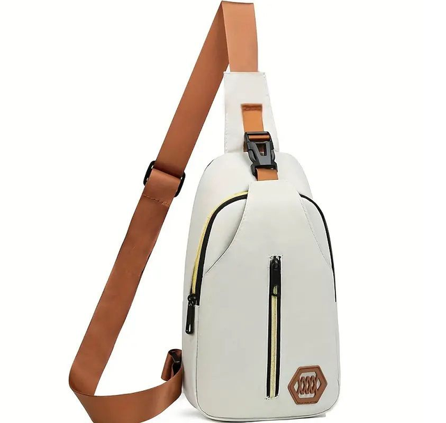 Sac à Bandoulière  Multifonctionnel, Fermeture Éclair, sac de Poitrine,  Sac banane