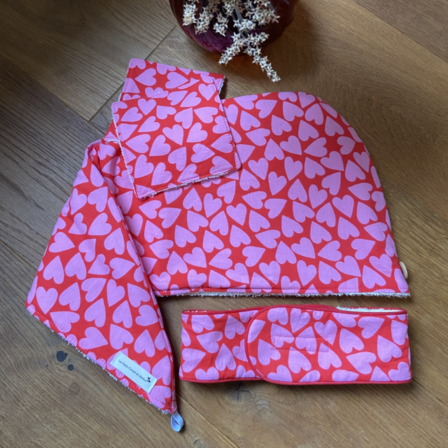 Kit Bien-Être – Serviette Cheveux, Bandeau &amp; Lingettes Démaquillantes