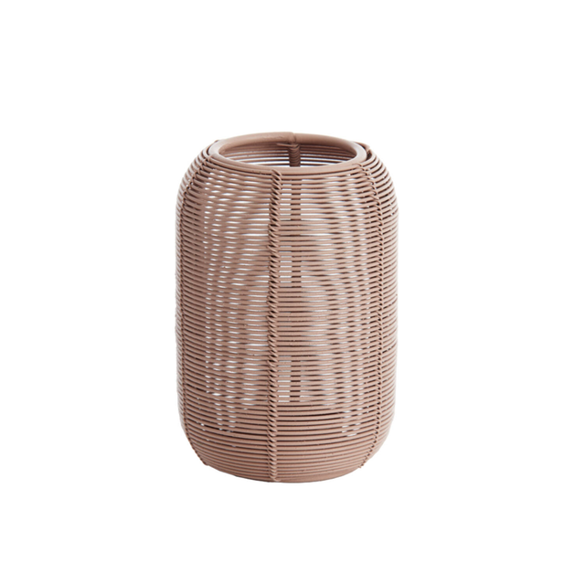 Theelicht Ø9x13 cm BIANU mat licht terra