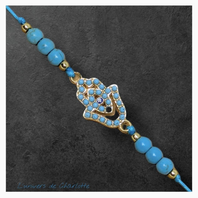 Bracelet "Turquoise" réglable T-01
