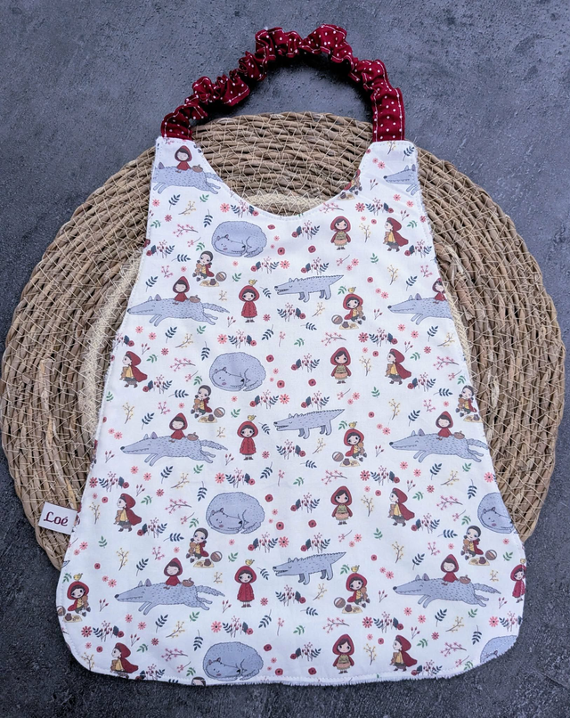 Serviette élastiquée chaperon rouge