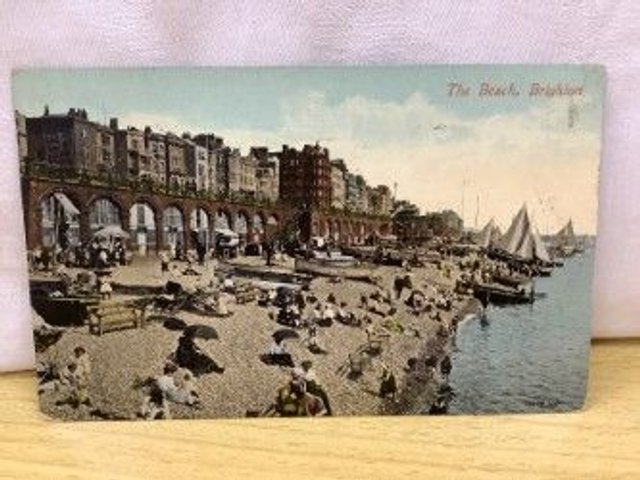 Brighton, The Beach, Sussex, Posted 1913, Avery & Marks V & S. Ltd Postcard. Our Ref no. R81 £2.50