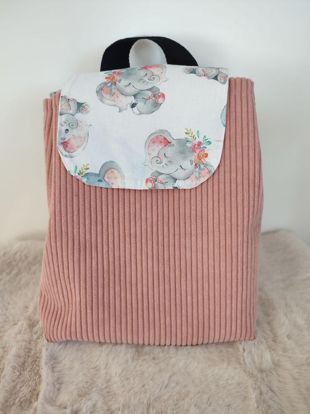 Sac à dos enfant personnalisable thème Eléphants 