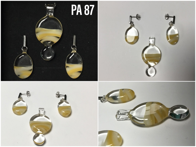 Parure pendentif et boucles d’oreilles réf PA 087