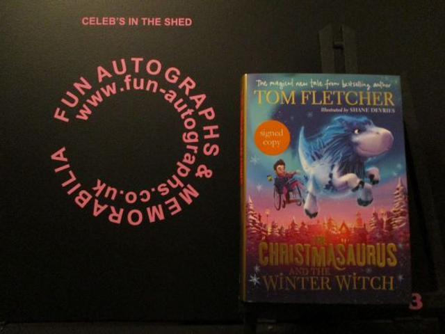 Tom Fletcher 'The Christmasaurus &amp; The Winter Witch' Authentic Autographed Hardback Book (3)