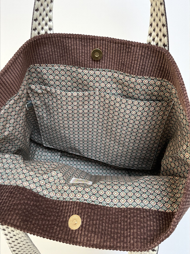 Cabas Essentiel - Velours Brun