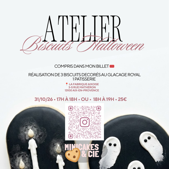Atelier biscuits Halloween - La Fabrique Aixoise