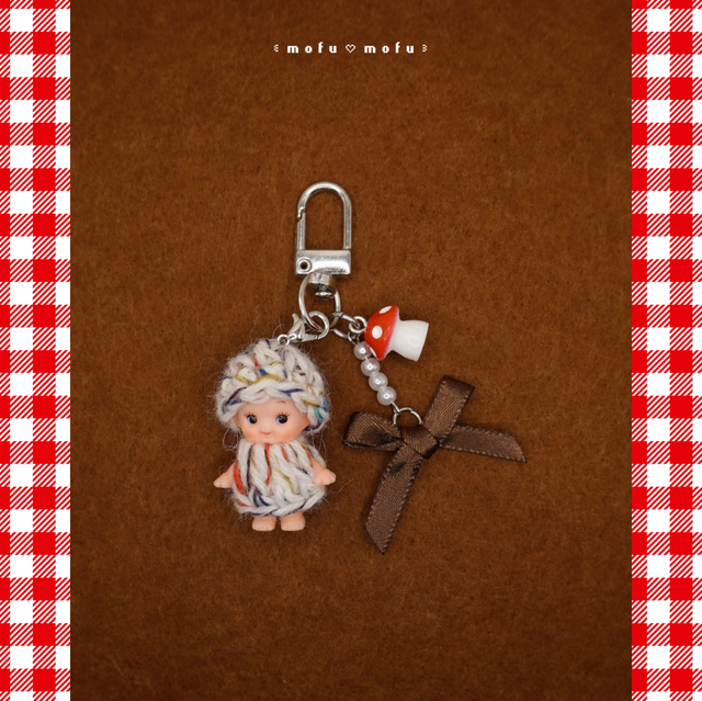 🍄‍🟫 mini kewpie charm 🍄‍🟫