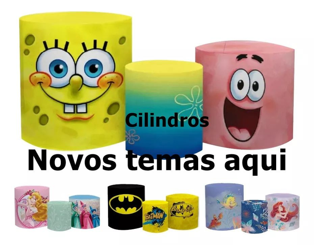CAPAS SUBLIMADAS DE CILINDROS NOVOS TEMAS - LOCAÇÃO