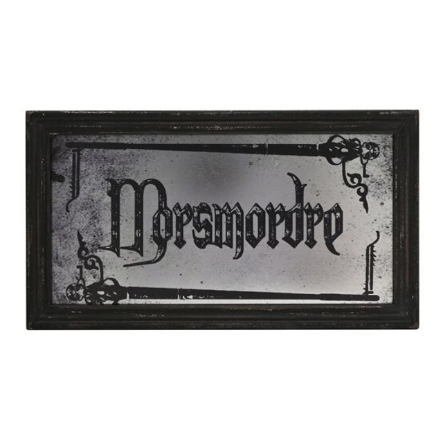 PLAQUE EN MIROIR MORSMORDE DARK ARTS DE WARNER BROS HARRY POTTER