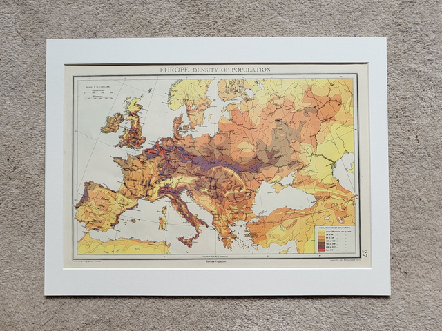 Europe - Density of Population