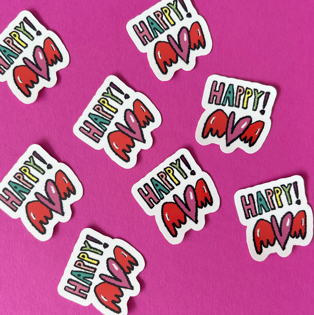 Sticker "Happy"  