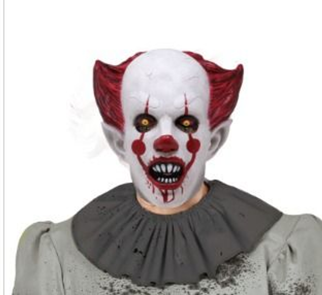 HALLOWEEN ,  2946 MASCHERA PAGLIACCIO ASSASSINO IN LATTICE