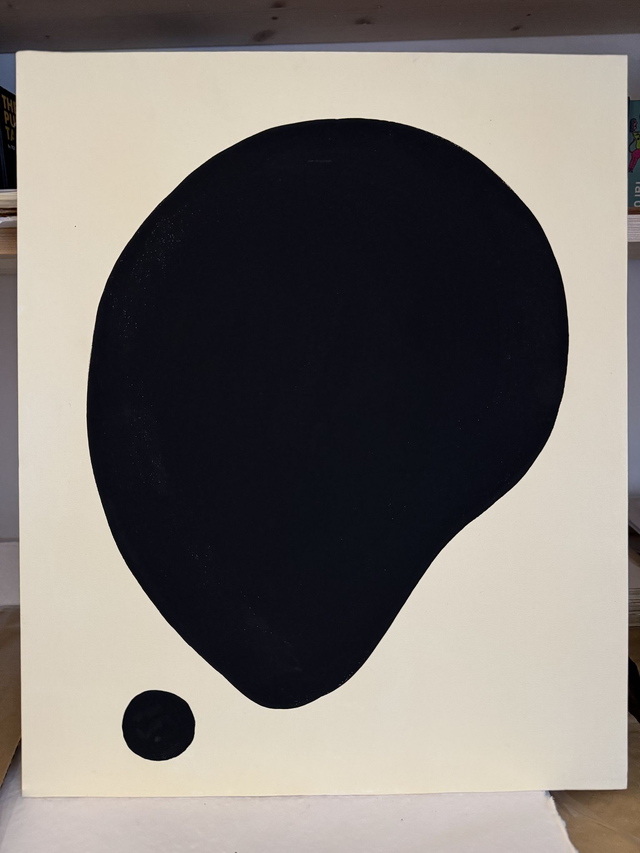 Peinture sur carton entoilé