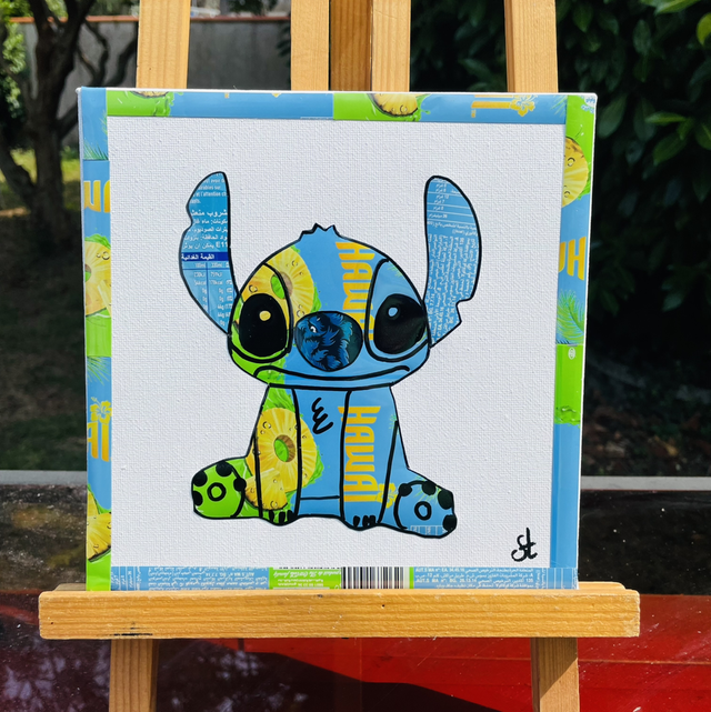 Tableau Stitch 20x20 cm