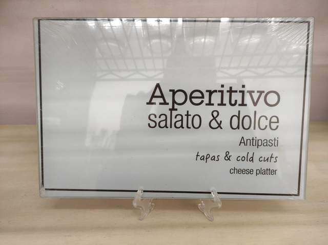 Tagliere aperitivo in vetro