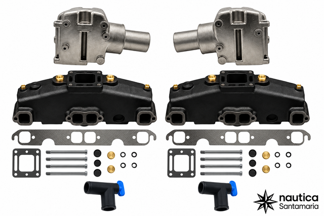 Collettore e Riser Mercruiser V8 5.0 / 5.7 1983-2002