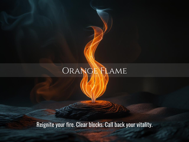 Orange Flame | Reignite Your Fire, Heal Shame &amp; Restore Vitality | Same Day Delivery