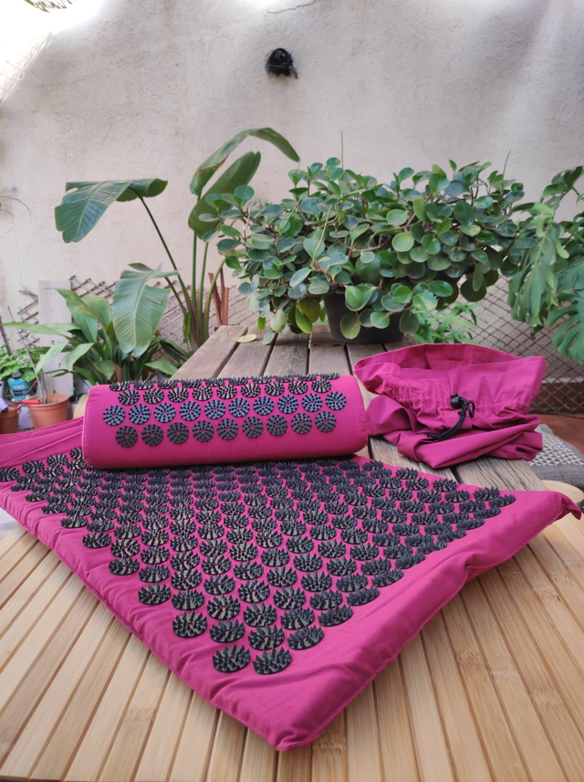 Esterilla Acupresion. Cojín y bolsa de transporte.