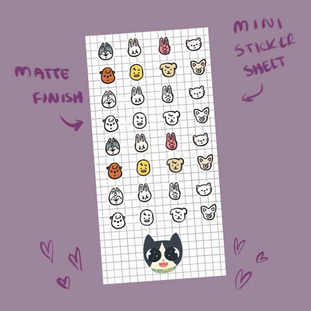 Stray Kids Deco Stickersheet | Tiny Skzoo