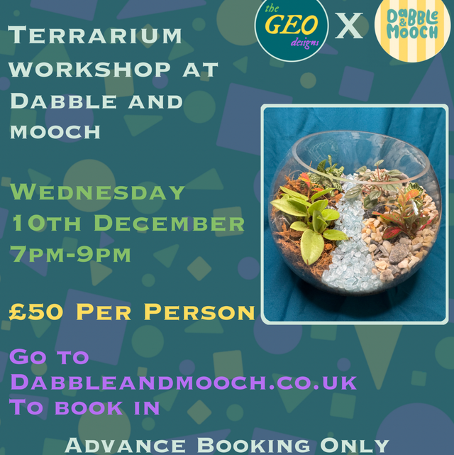 10th December Terrarium Workshop At Centivo Lounge Ashby