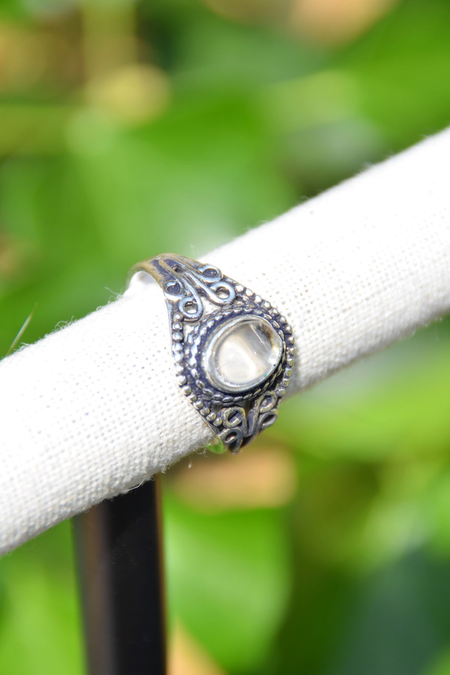 Bague avec cristal de roche 