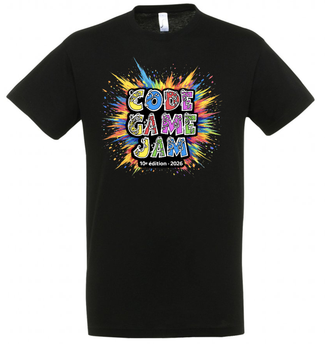 T-Shirt – Code Game Jam – Collector 10 Ans -2026
