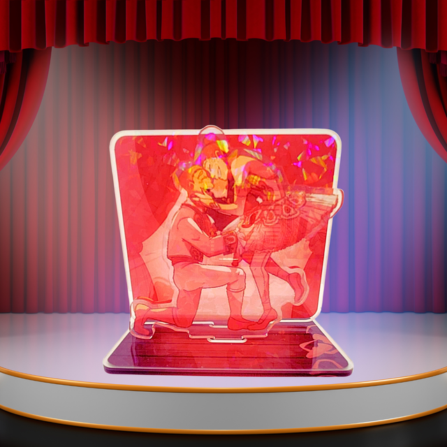 Standee "Passion au Manoir Pourpre" - Theo &amp; Eric "La demande"