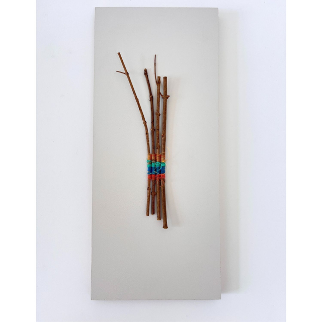 Almost Bound - handwoven wall sculpture 