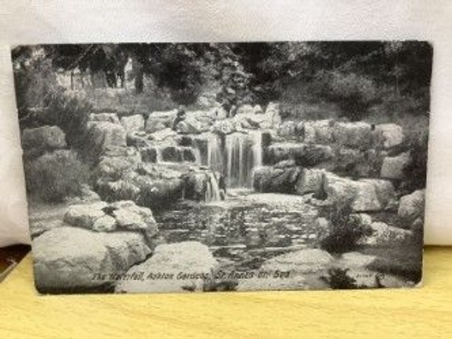 The Waterfall, Ashton Gardens, St. Annes-on-Sea, Lancashire, Valentine's Series. Our Ref No R532 £2.50